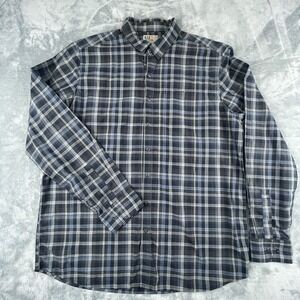 5.11 Tactical Long Sleeve Men's Snap Shirt Large Blue Grey Pattern